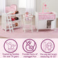 Badger Basket Wooden Baby Doll High Chair - Fits 18" Dolls - Includes Tray, Bib & Free Personalization Kit - Best for Toddler Girls for Pretend Play