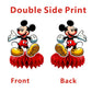 8Pcs Mickey Honeycomb Table Centerpiece, Mickey Birthday Party Supplies Table Decorations for Kids Party Decorations