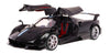AMPERSAND SHOPS RC Luxury Super Sports Car Pagani Huayra Black Replica 1:14 Scale Full Function Remote Control with Working Headlights and Taillights