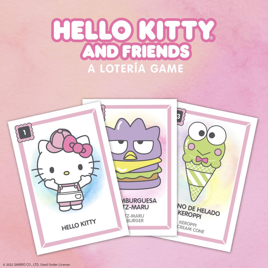 Hello Kitty Loteria Game - Custom Bingo Style Inspired by Spanish Words & Mexican Culture