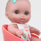 Lil Cutesies TWIN 8.5" All Vinyl Dolls and Stroller Set | Posable and Washable | Removable Outfits |Twin Stroller and Accessory | JC Toys | Ages 2+