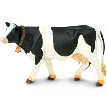 Safari Ltd. Holstein Cow Figurine - Detailed 5" Plastic Model Figure - Fun Educational Play Toy for Boys, Girls & Kids Ages 3+
