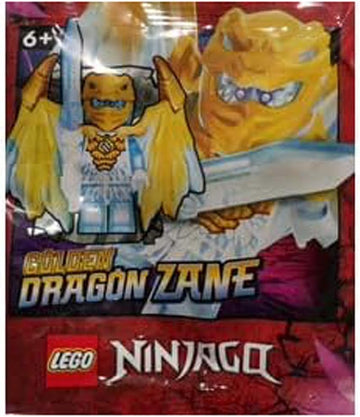 LEGO Ninjago Crystalized: Zane Dragon Minifigure with Sword and Shuriken