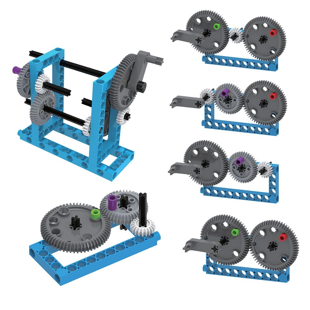 Thames & Kosmos Simple Machines Science Experiment & Model Building Kit, Introduction to Mechanical Physics, Build 26 Models to Investigate The 6
