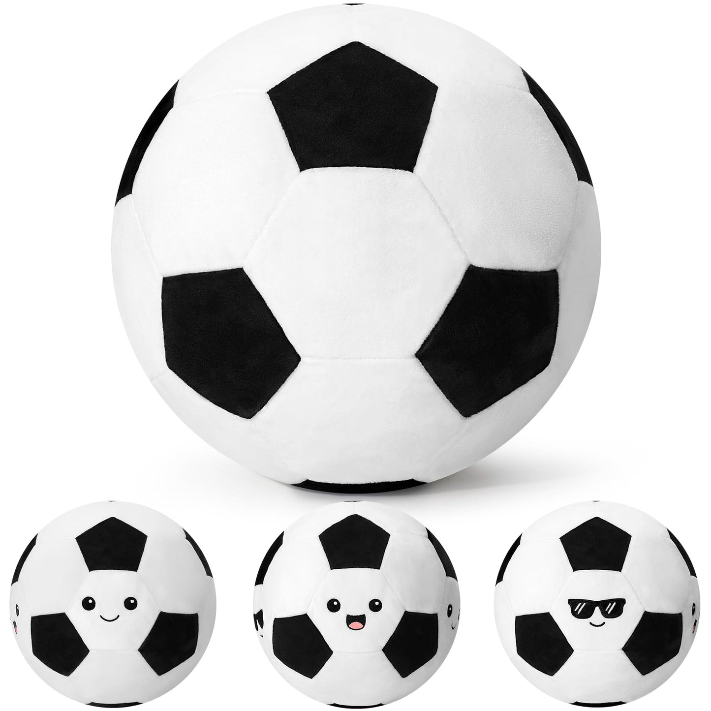 Achwishap 10 Inch Soccer Ball Plush Pillow, Game Day Sports Stuffed Toy