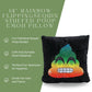 Fun Express 14" Rainbow Flipping Sequin Stuffed Poop Emoji Pillow