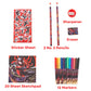 Marvel Spiderman Color and Roll Activity Set with Carrying Case, Stickers, & Art Supplies