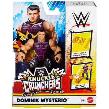 WWE Knuckle Crunchers Dominik Mysterio Action Figure 10 cm with Accessory