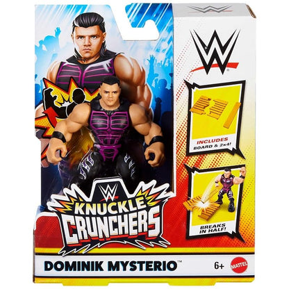 WWE Knuckle Crunchers Dominik Mysterio Action Figure 10 cm with Accessory