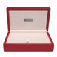Silverman & Co. Double 6 Large White Domino Set - Red Case