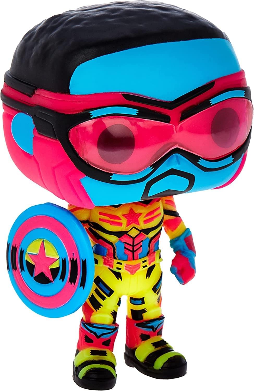 Marvel Falcon & Winter Soldier POP Vinyl Figure | Captain America (Blacklight)
