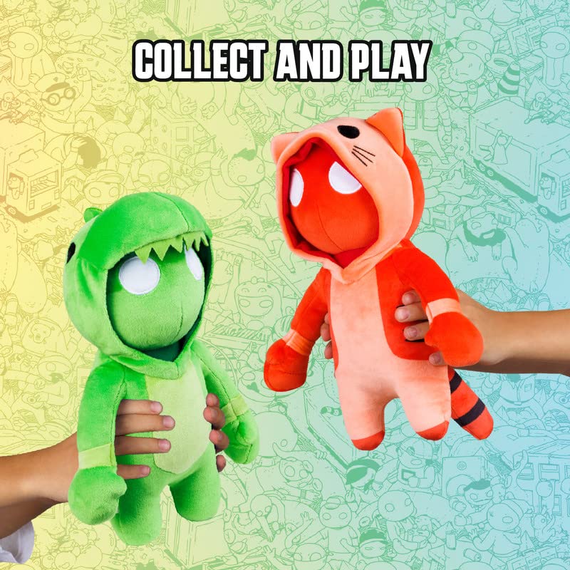 Gang Beasts Super Stretchy Plush - Green Dragon - 10 Inches - Cute Plush Toys for Kids Toys - Collect All Four Characters - Huggable Plush Kids Toys