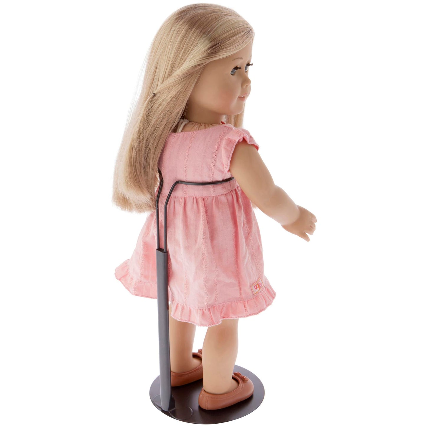 Plymor DSP-90B Black Adjustable Doll Stand, fits 15, 16, 17, 18, 19, 20, and 21 inch Dolls, Waist is 3" - 4" wide, 8" - 11" around, Pack of 2