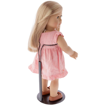 Plymor DSP-90B Black Adjustable Doll Stand, fits 15, 16, 17, 18, 19, 20, and 21 inch Dolls, Waist is 3" - 4" wide, 8" - 11" around, Pack of 2