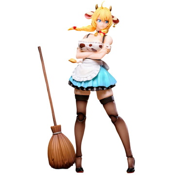 LADoTOYS Magic Continent Land Squad Daisy Taurus Waitress Ver. Cow Maid Girl Action Figure Articulated Collectible Model with Accessories, Desktop