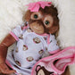 Wamdoll 20 inches 50CM Realistic Reborn Monkey Baby Dolls Weighted Body Very Soft Silicone Vinyl Lifelike Collectible Flexible Doll Feel Real