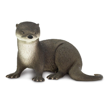 Safari Ltd. River Otter Figurine - Lifelike 5.5" Animal Figure - Educational Toy for Boys, Girls, and Kids Ages 3+