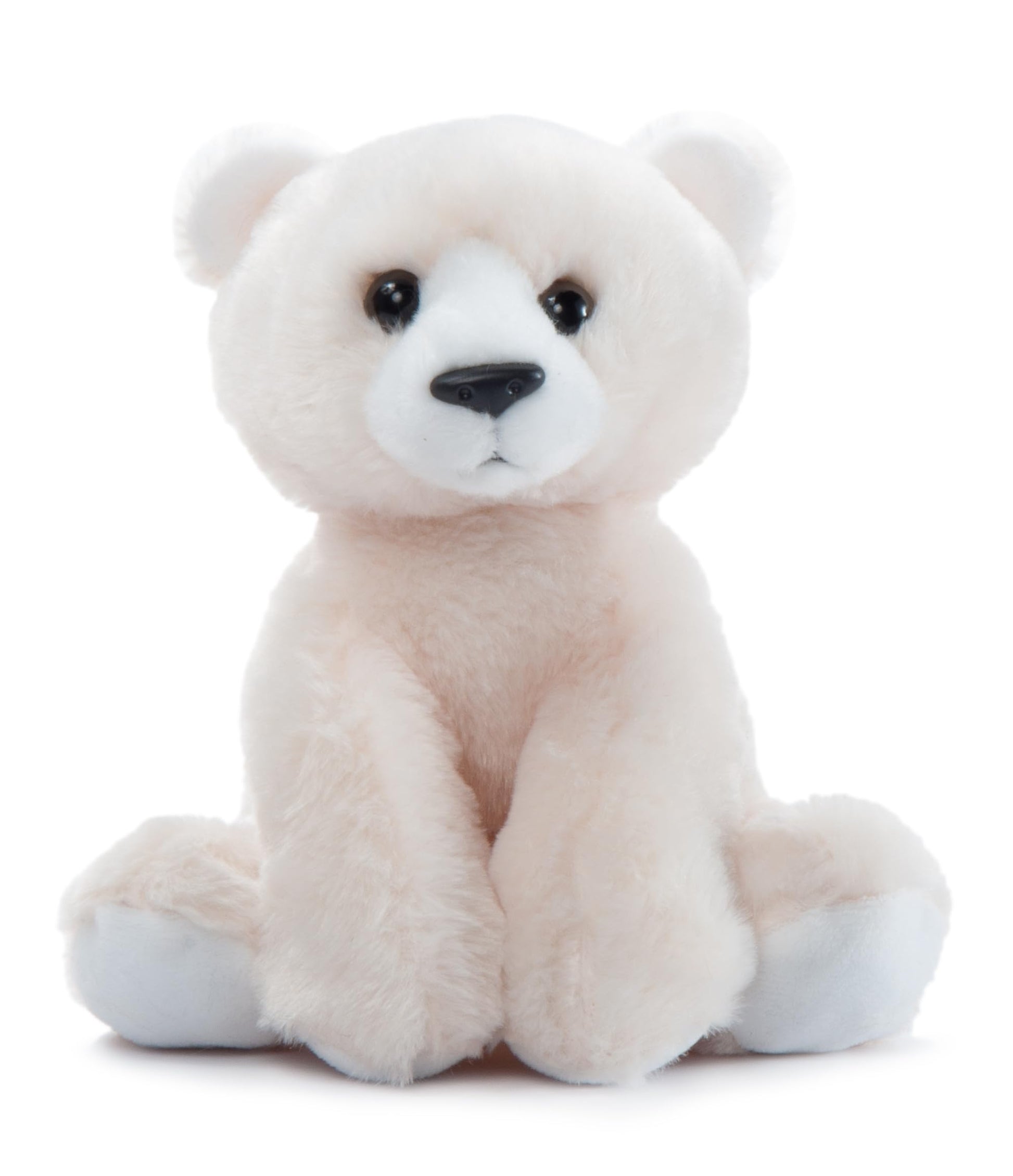 The Petting Zoo Polar Bear Stuffed Animal Plushie, Gifts for Kids, Wild Onez Wildlife Animals, Polar Bear Plush Toy 9 inches