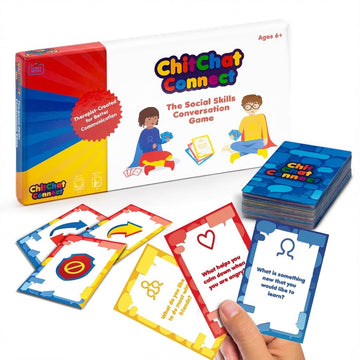 Chitchat Connect Conversation Game | Break the Ice Game for Therapy & Play | Counseling Office Must-Have | Ideal for Therapists & Parents | Build