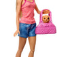 Barbie Doll, Blonde, and Playset with 3 Puppies, Bathtub and Accessories, Gift for 3 to 7 Year Olds