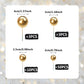 66 PCS Ball Cake Picks Gold 4 Sizes for DIY Baking Decoration Cupcake Toppers and Wedding Anniversary Birthday