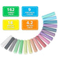 feela Sidewalk Chalk, 162 Pack 18 Colors Sidewalk Chalk Set For Kids Jumbo Chalk Bulk, Great for Kids Family, Paint on Sidewalk Wall School Driveway