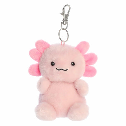 Aurora® Adorable Palm Pals™ Ax Axolotl™ Clip-On- Fun Collectible Plush for Kids and Adult Collectors - Perfect for Backpacks and Birthday Gifts - Pink