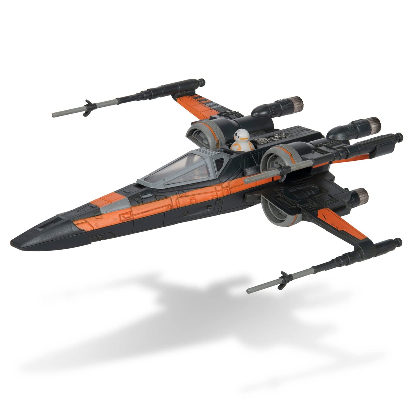 Star Wars Micro Galaxy Squadron Poe Dameron's T-70 X-Wing - 5-Inch Starfighter Class Vehicle with Two 1-Inch Micro Figure Accessories