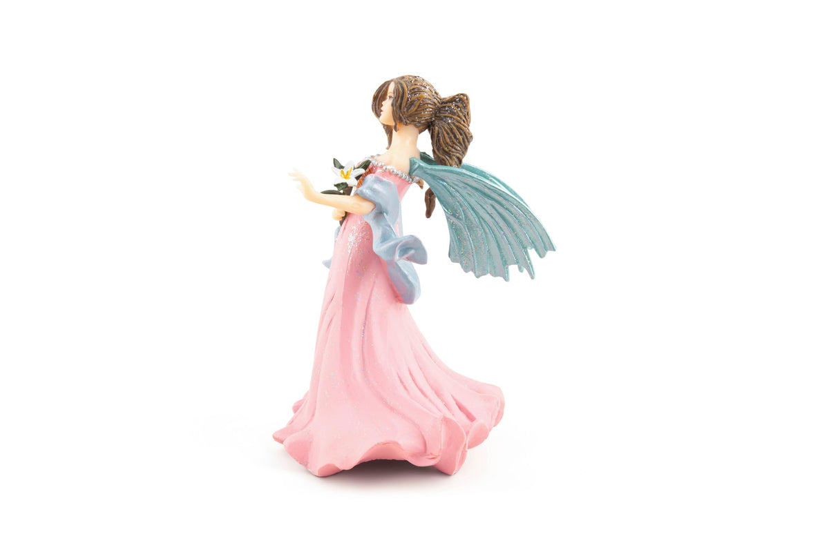 Papo -Hand-Painted - Figurine -The Enchanted World -Pink elf with Lily -38814 - Collectible - for Children - Suitable for Boys and Girls - from 3