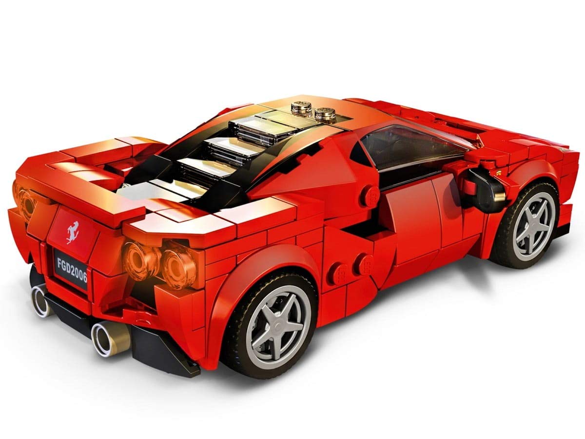 LEGO Speed Champions 76895 Ferrari F8 Tributo Toy Cars for Kids, Building Kit Featuring Minifigure (275 Pieces)