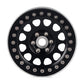 INJORA RC Rim 2.2inch Wheel Rim 4pcs Beadlock Wheel Hub for 1:10 RC Rock Crawler Axial SCX10 RR10 Wraith 90048 90018 TRX4 12mm Hex (Black)