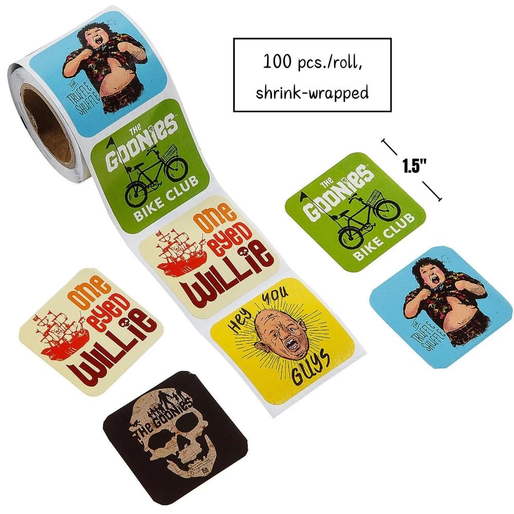 The Goonies 1 1/2" Iconic Movie Moments Sticker Roll - 100 Pieces - Paper