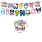 Kawaii and Friends Birthday Decorations,Kawaii and Friends Party Supplies Include Happy Birthday Banner, Cake Topper and Cupcake Toppers, Balloons