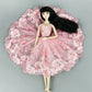 Fashion Tutu Ballet Dress for 11.5" Doll Clothes Outfits 1/6 Dolls Accessories Rhinestone 3-Layer Skirt Ball Party Gown (Pink)