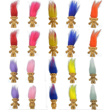 20PCS Mini Troll Dolls, PVC Vintage Troll Dolls Mini Action Figures 1.2"