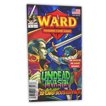 Ward TCG: Booster Pack Undead Invasion (Gen 2)- Remastered - Intense Dice Battles - Retro Art - Legendary Card Collecting (Booster Pack Includes 12