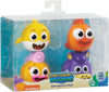 WowWee Baby Shark Bath Squirt Toy 4-Pack Big Show!