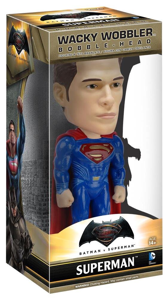 Funko Wacky Wobbler: Batman vs Superman - Superman Action Figure