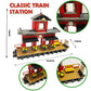JIMUJIA Building Blocks Toys 583 Pieces Classic Train Set with Station Construction Brick Education Learning Toys for Kids 6+ Birthday for Boys