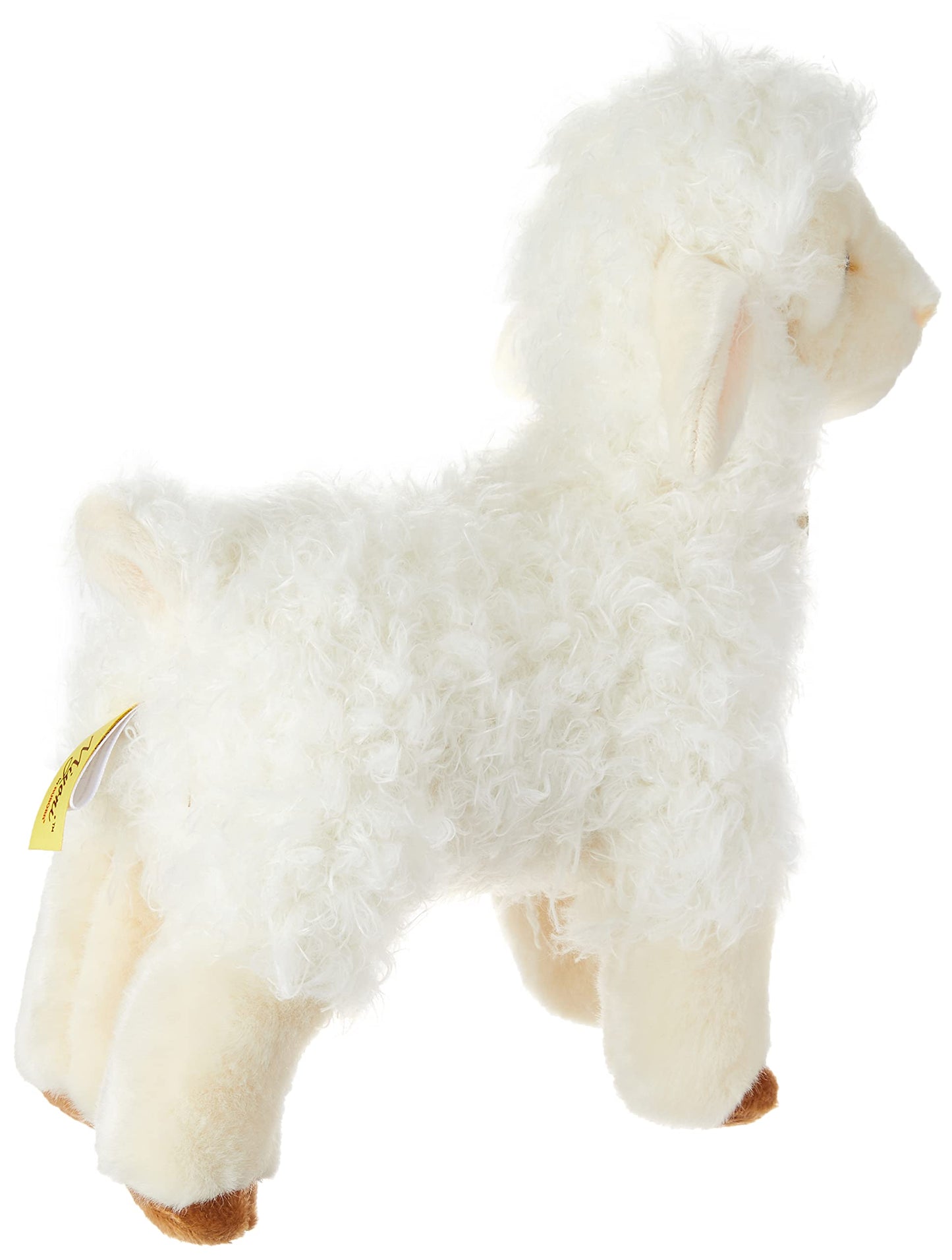 Aurora® Realistic Miyoni® Lovely Lamb Stuffed Animal - Lifelike Detail - Cherished Companionship - White 10 Inches