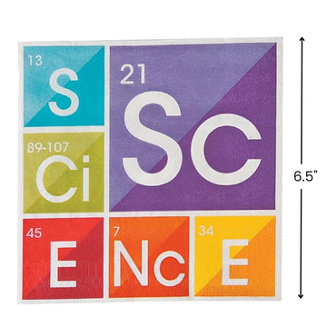 Fun Express - Science Party Luncheon Napkins (16pc) for Birthday - Party Supplies - Print Tableware - Print Napkins - Birthday - 16 Pieces