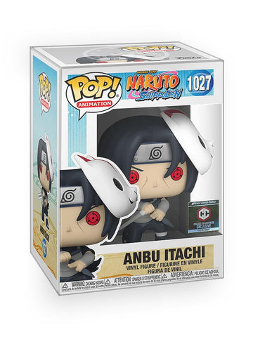 Funko Pop! Anime: Naruto Shippuden - Anbu Itachi Unmasked Limited Edition Exclusive Vinyl Figure Bundled with Box Protector