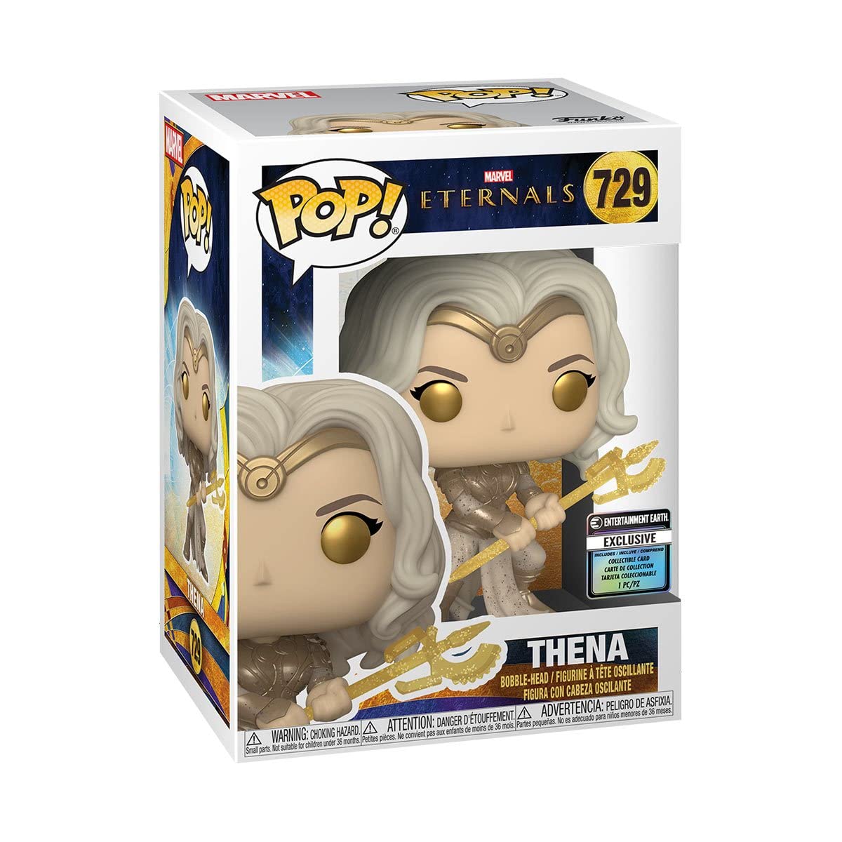 Funko Pop! Eternals: Thena Entertainment Exclusive Figure with Collectible Card