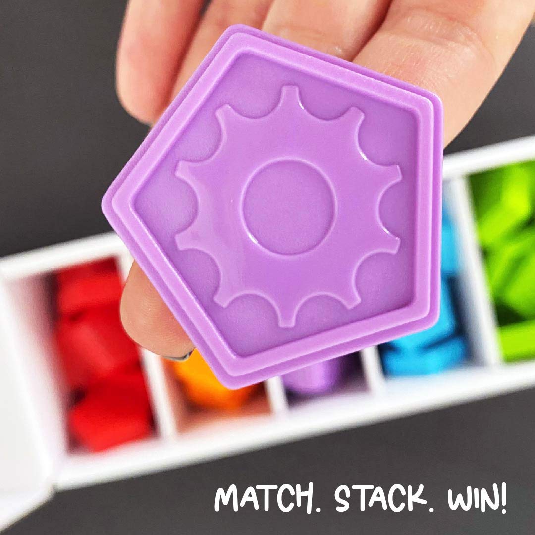 University Games, Stakz, Match-Stack-Win! The Tile-Laying Family Strategy Game for 2 to 4 Players, Ages 6 and Up from (01843)