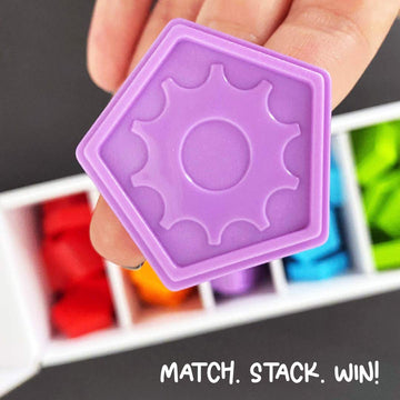 University Games, Stakz, Match-Stack-Win! The Tile-Laying Family Strategy Game for 2 to 4 Players, Ages 6 and Up from (01843)
