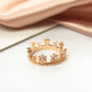 Miniature Gold Crown, Dollhouse Tiny Miniature Crown, with Diamond Rhinestones, Fairy Crown, for Fairy Tale Garden, Dollhouse Miniature, Terrarium
