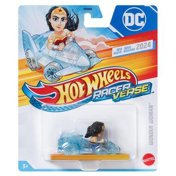 Hot Wheels RacerVerse DC Wonder Woman 1:64 Scale Toy Car Optimized Track
