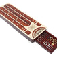 House of Cribbage - 4 Track Continuous Cribbage Board Inlaid in Bloodwood - Size: 13.5 Inches - Storage Drawer for Cribbage Pegs and Score Marking