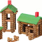 Tumble Tree Timbers Wood Building Set - 450 Pieces. Build Log Cabins. Educational STEM Toy