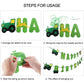 Green Tractor Birthday Banner Set with Tractor Garland Banner for Tractor Farm Themed Birthday Party Supplies Favors Decorations
